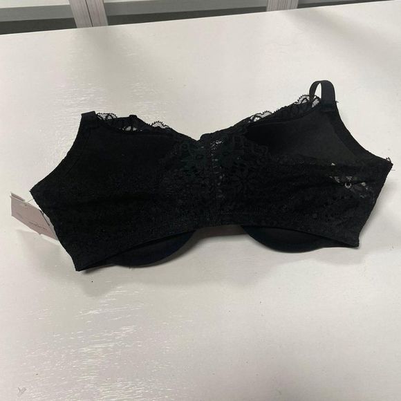 $ Auden Womens Push Up Demi Coverage Racerback Bra Size 36DD Black NWT - Picture 2 of 4